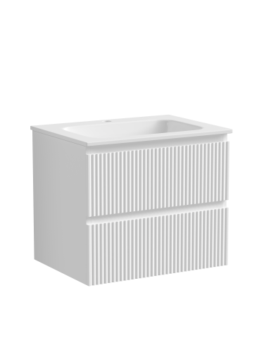 Тумба под раковину Sancos SNOB R SNR60W 59х45х50 подвесная цвет белый